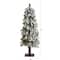 3ft. Pre-Lit Flocked Grand Alpine Artificial Christmas Tree, Clear LED Lights